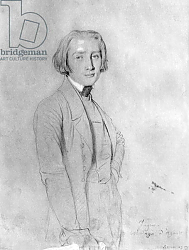 Постер Ингрес Джин Franz Liszt Rome, 29th May 1839 Постер Ингрес Джин Franz Liszt Rome, 29th May 1839