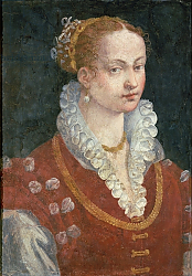 Постер Аллори Алессандро Portrait of Bianca Cappello Wife of Francesco de Medici, Grand Duke of Tuscany, c.1585 Постер Аллори Алессандро Portrait of Bianca Cappello Wife of Francesco de Medici, Grand Duke of Tuscany, c.1585