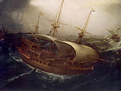 Постер Врум Корнелис Dutch Battleship in a Storm Постер Врум Корнелис Dutch Battleship in a Storm