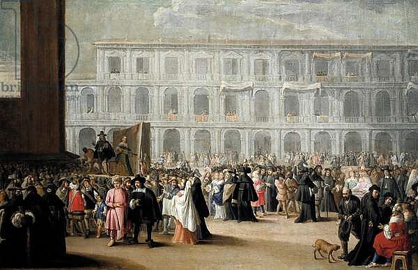 Carnival in St. Mark's Square, Venice, 17th century