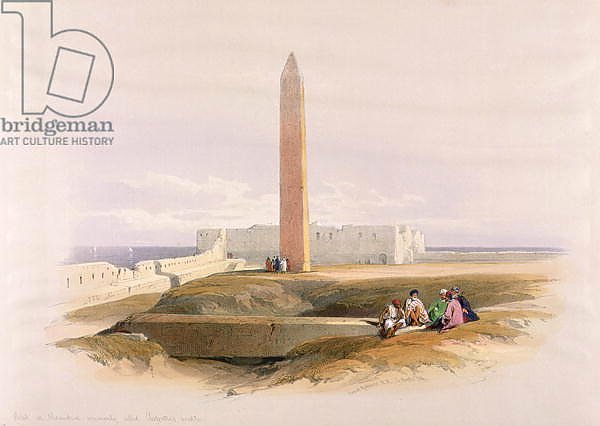 Obelisk at Alexandria, commonly called Cleopatra's Needle, from 