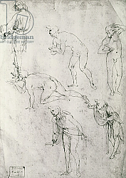 Постер Леонардо да Винчи (Leonardo da Vinci) Six Figures, Study for an Epiphany Постер Леонардо да Винчи (Leonardo da Vinci) Six Figures, Study for an Epiphany