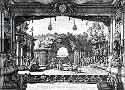 Постер Беллотто Бернардо A performance of 'Le Turc Genereux' in Vienna on 6th April 1758, published in 1759 Постер Беллотто Бернардо A performance of 'Le Turc Genereux' in Vienna on 6th April 1758, published in 1759