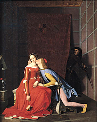 Постер Ингрес Джин Francesca da Rimini and Paolo Malatesta, 1819 Постер Ингрес Джин Francesca da Rimini and Paolo Malatesta, 1819