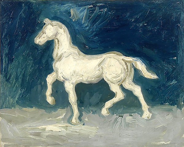Гипсовая статуэтка лошади, 1886