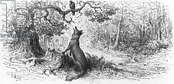 Постер Доре Гюстав The Crow and the Fox, from 'Fables' by Jean de La Fontaine Постер Доре Гюстав The Crow and the Fox, from 'Fables' by Jean de La Fontaine