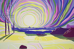 Постер Крау Дерек (совр) Whirling Sunrise, La Rocque, 2003 Постер Крау Дерек (совр) Whirling Sunrise, La Rocque, 2003