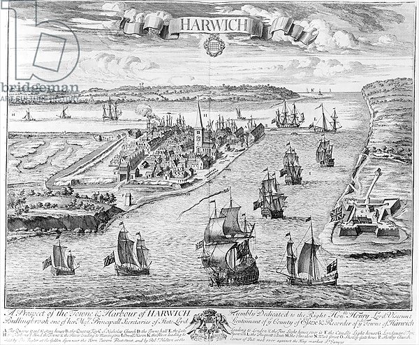 A Prospect of the Towne and Harbour of Harwich