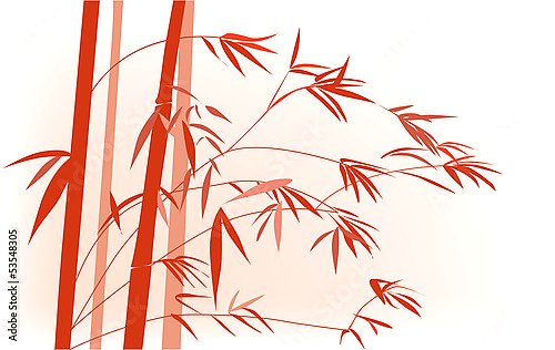 Красные бамбуковые ветви