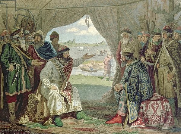 The Convention of Princes with Grand Duke Vladimir Monomakh II at Dolob in 1103, 1880