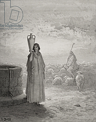 Постер Доре Гюстав Jacob Keeping Laban's Flock, illustration from Dore's 'The Holy Bible', engraved by Pannemaker, 1866 Постер Доре Гюстав Jacob Keeping Laban's Flock, illustration from Dore's 'The Holy Bible', engraved by Pannemaker, 1866