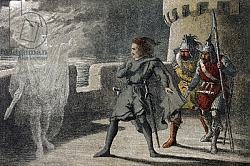 Постер Дадли Роберт 'By heaven! I'll make a ghost of him that lets me', 1890 Постер Дадли Роберт 'By heaven! I'll make a ghost of him that lets me', 1890