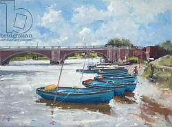 Постер Гланвиль Кристофер (совр) Moorings at Hampton Court, 2011 Постер Гланвиль Кристофер (совр) Moorings at Hampton Court, 2011