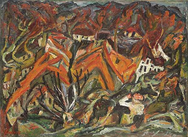 View of the Village; Vue sur le village, 1921-1922