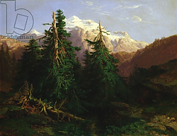 Постер Калам Александр Glacier, Rosen Lanigletscher, 1854 Постер Калам Александр Glacier, Rosen Lanigletscher, 1854
