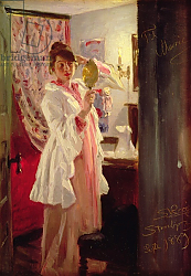 Постер Кройер Севрин Interior with the Artist's Wife, 1889 Постер Кройер Севрин Interior with the Artist's Wife, 1889