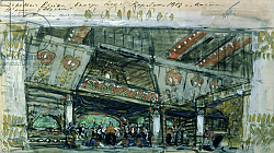Постер Коровин Константин Sketch for the ballet, 'The Goldfish', by Ludwig Minkus, 1903 Постер Коровин Константин Sketch for the ballet, 'The Goldfish', by Ludwig Minkus, 1903