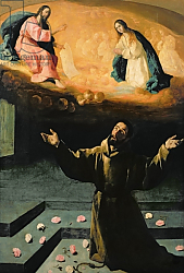 Постер Зурбаран Франсиско St. Francis of Assisi, or The Miracle of the Roses, 1630 Постер Зурбаран Франсиско St. Francis of Assisi, or The Miracle of the Roses, 1630