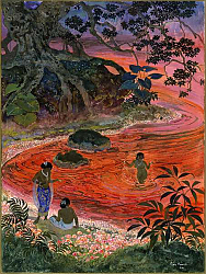Постер Карре Леон An illustration from the book 'Le Chariot de Terre Cuite' by Victor Barrucand, 1921 Постер Карре Леон An illustration from the book 'Le Chariot de Terre Cuite' by Victor Barrucand, 1921