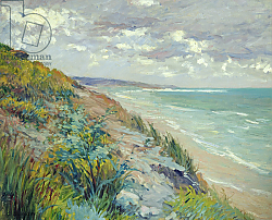 Постер Кайботт Гюстав (Gustave Caillebotte) Cliffs by the sea at Trouville Постер Кайботт Гюстав (Gustave Caillebotte) Cliffs by the sea at Trouville