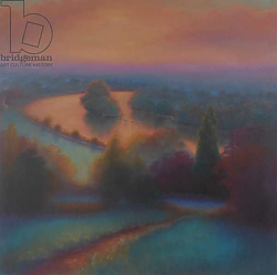 Постер Кэмпбелл Ли (совр) Petersham Autumn, 2018; View from Richmond Hill, Постер Кэмпбелл Ли (совр) Petersham Autumn, 2018; View from Richmond Hill,