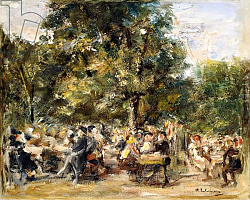 Постер Либерман Макс A Garden Restaurant on the River Havel; Gartenlokal an der Havel, 1933 Постер Либерман Макс A Garden Restaurant on the River Havel; Gartenlokal an der Havel, 1933