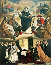 Постер Зурбаран Франсиско The Apotheosis of St. Thomas Aquinas, 1631 Постер Зурбаран Франсиско The Apotheosis of St. Thomas Aquinas, 1631