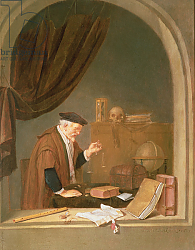 Постер Брекеленкам Квиринг An Old Man Weighing Gold, 1667 Постер Брекеленкам Квиринг An Old Man Weighing Gold, 1667