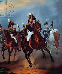 Постер Крюгер Франц Nicholas I with his officers, 1835 Постер Крюгер Франц Nicholas I with his officers, 1835