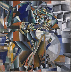 Постер Малевич Казимир The Knife Grinder or Principle of Glittering, 1912-3 Постер Малевич Казимир The Knife Grinder or Principle of Glittering, 1912-3