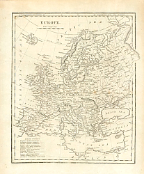 Постер Карта: Европа 1