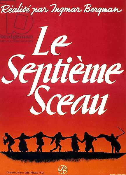 Film Poster for 'The Seventh Seal', directed by Ingmar Bergman, 1957