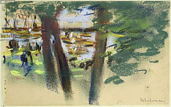 Постер Либерман Макс At the Ahlenhorster Fahrhaus, 1909 Постер Либерман Макс At the Ahlenhorster Fahrhaus, 1909