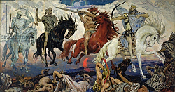 Постер Васнецов Виктор The Four Horsemen of the Apocalypse, 1887 Постер Васнецов Виктор The Four Horsemen of the Apocalypse, 1887