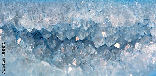 Кристаллы кварца в голубом агате