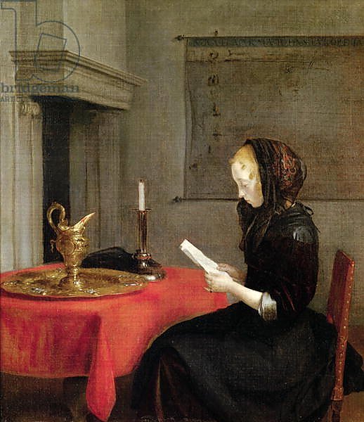 Woman Reading, c.1662