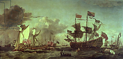 Постер Вельде Вильям Royal Visit to the Fleet, 5th June 1672 Постер Вельде Вильям Royal Visit to the Fleet, 5th June 1672