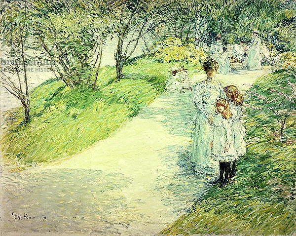 Promenaders in the garden, 1898