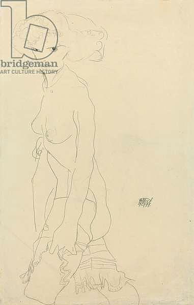 Female Nude; Madchenakt, 1911