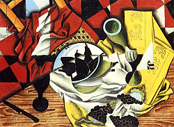 Постер Грис Хуан Pears and Grapes on a Table; Poires et Raisins sur une Table, 1913 Постер Грис Хуан Pears and Grapes on a Table; Poires et Raisins sur une Table, 1913
