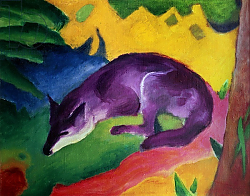 Постер Марк Франц (Marc Franz) Blue Fox, 1911 Постер Марк Франц (Marc Franz) Blue Fox, 1911