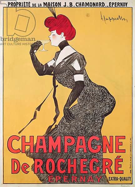 Poster advertising Champagne de Rochegre