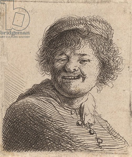 Self portrait in a Cap Laughing, 1630