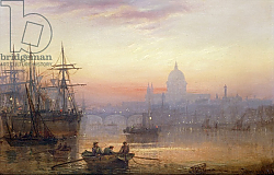 Постер Лейси Чарльз The Pool of London at Sundown, 1876 Постер Лейси Чарльз The Pool of London at Sundown, 1876