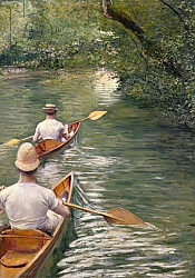 Постер Кайботт Гюстав (Gustave Caillebotte) The Canoes, 1878 Постер Кайботт Гюстав (Gustave Caillebotte) The Canoes, 1878