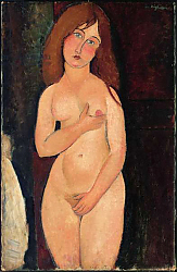 Постер Модильяни Амедео (Amedeo Modigliani) Venus or Standing Nude or Nude Medici; Venus, 1917 Постер Модильяни Амедео (Amedeo Modigliani) Venus or Standing Nude or Nude Medici; Venus, 1917