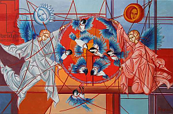 Постер Кордубан Ирина (совр) The Disappointed World and Chickadees, 2015 Постер Кордубан Ирина (совр) The Disappointed World and Chickadees, 2015