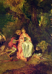 Постер Ватто Антуан (Antoine Watteau) Embarkation for Cythera, c.1717 Постер Ватто Антуан (Antoine Watteau) Embarkation for Cythera, c.1717