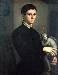 Постер Бронзино Анджело Portrait of a Sculptor, possibly Baccio Bandinelli Постер Бронзино Анджело Portrait of a Sculptor, possibly Baccio Bandinelli