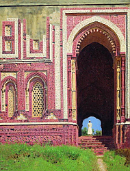 Постер Верещагин Василий Ворота около Кутуб-Минара. Старый Дели. 1875 Постер Верещагин Василий Ворота около Кутуб-Минара. Старый Дели. 1875
